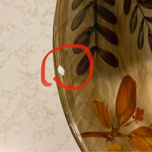 4  11 in.Dinner Plates by Home Trends Pattern:Shadowwood - Picture 9 of 10